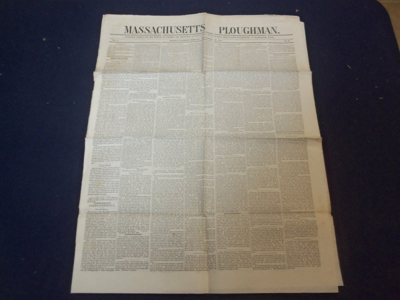 1848 SEPTEMBER 16 MASSACHUSETTS PLOUGHMAN NEWSPAPER - GREAT COMET - NP 5155