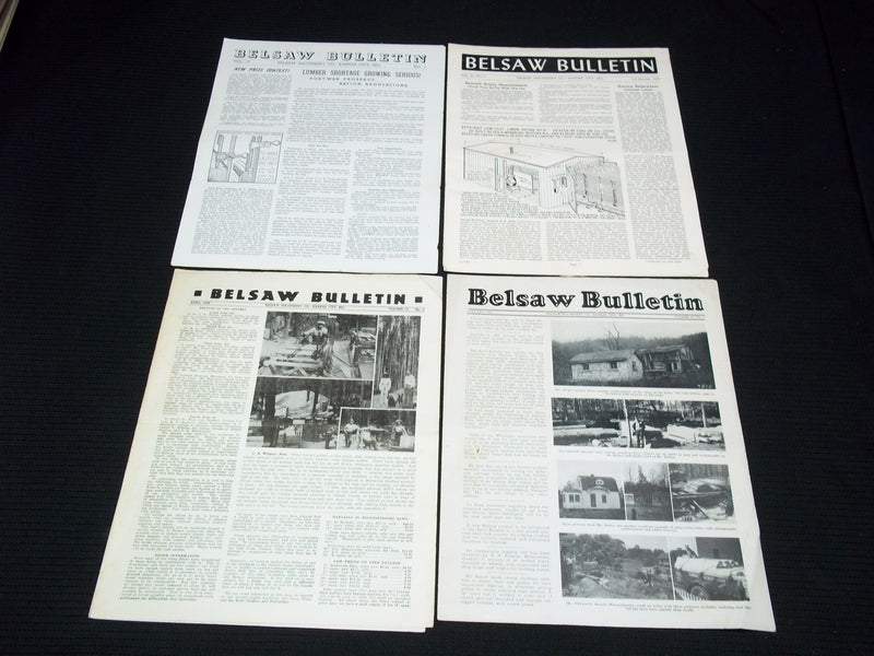 1937-1951 BELSAW MACHINERY CO. BULLETIN LOT OF 9 ISSUES - KANSAS CITY - O 2593B