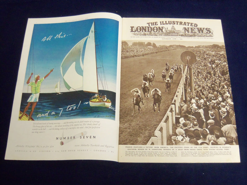 1950 JUNE 3 ILLUSTRATED LONDON NEWS MAGAZINE - 171ST DERBY - E 8137