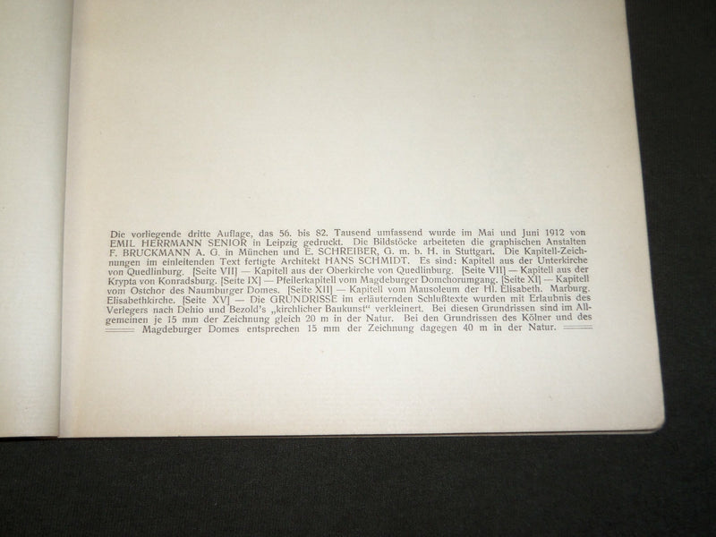 1912 DEUTSCHE DOME DES MITTELALTERS GERMAN BOOK BY WILHELM PINDER - J 3676