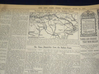 1918 JUNE 18 NEW YORK TIMES - AUSTRIAN OFFENSIVE MEETS SHARP CHECK - NT 9090