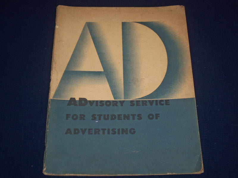 1949 ADVISORY SERVICE FOR STUDENTS OF ADVERTISING BOOK - NICE COLOR ADS - J 1775