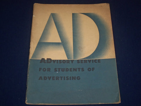 1949 ADVISORY SERVICE FOR STUDENTS OF ADVERTISING BOOK - NICE COLOR ADS - J 1775