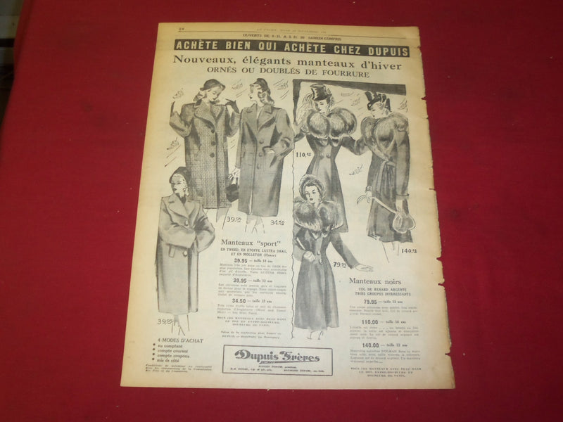 1945 SEP 20 LA PATRIE NEWSPAPER -FRENCH-LES ANGLAIS SEVERES POUR JAPONAIS - 1890