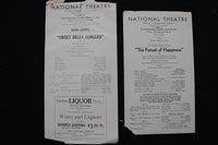 1934 NATIONAL THEATRE PROGRAMS - LOT OF 14 - K 2831