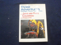 1973 THREE ADVENTURES HARDCOVER BOOK BY JACQUES-YVES COUSTEAU - KD 8283