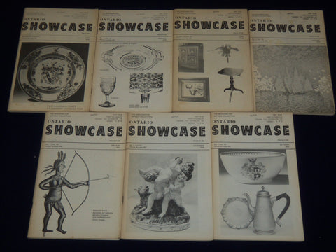 1975-1977 ONTARIO SHOWCASE MAGAZINE FOR ANTIQUE COLLECTORS LOT OF 7 - II 6153
