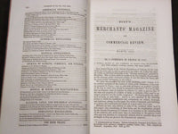 1850-1863 HUNT'S MERCHANTS MAGAZINE AND COMMERCIAL REVIEW LOT OF 12 - WR 340B