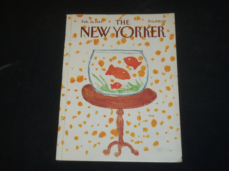 1983 FEBRUARY 28 THE NEW YORKER MAGAZINE - ILLUSTRATED COVER - NY 1262