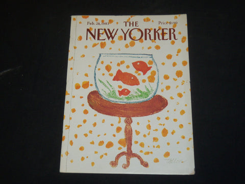 1983 FEBRUARY 28 THE NEW YORKER MAGAZINE - ILLUSTRATED COVER - NY 1262