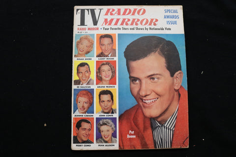 1957 MAY TV RADIO MIRROR MAGAZINE - PAT BOONE COVER - B 177N