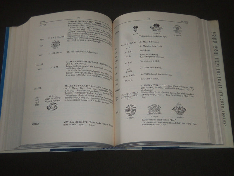 1964 ENCYCLOPEDIA OF BRITISH POTTERY & PORCELAIN MARKS BY GODDEN - KD 4070