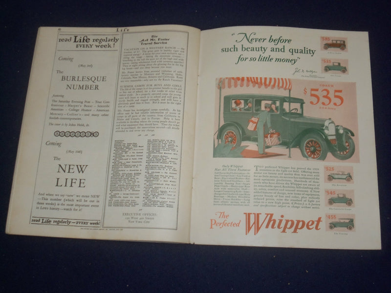 1928 APRIL 19 LIFE MAGAZINE - A BAD LIE - ST 6405