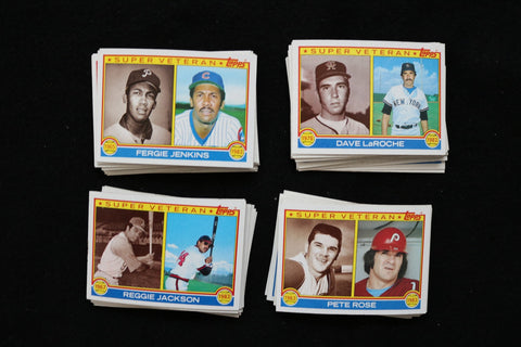 1982 TOPPS BASEBALL CARDS - IN ACTION - NM-MT - LOT OF 94 - #265