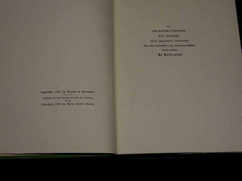 1925 THE STORY OF THE RHINEGOLD HARDCOVER BOOK BY ANNA ALICE CHAPIN - KD 2767S