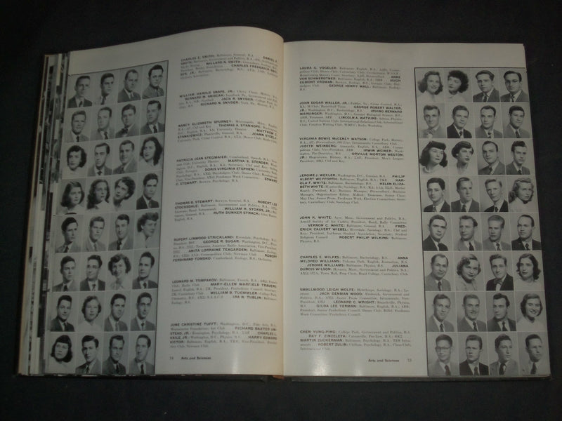 1950 TERRAPIN UNIVERSITY OF MARYLAND YEARBOOK - COLLEGE PARK, MD - YB 1777
