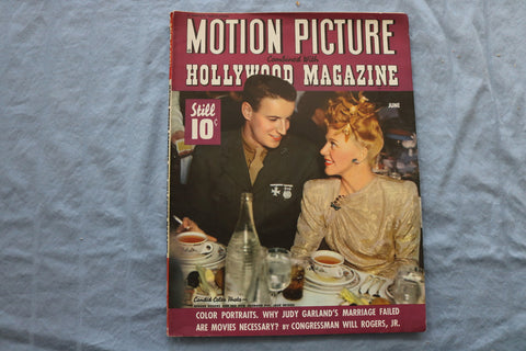 1943 JUNE MOTION PICTURE COMBINED W/HOLLYWOOD MAGAZINE - GINGER ROGERS- ST 1003I