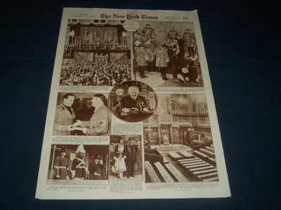 1936 NOVEMBER 15 NEW YORK TIMES PICTURE SECTION - KINGS - PRESIDENTS - NT 7368
