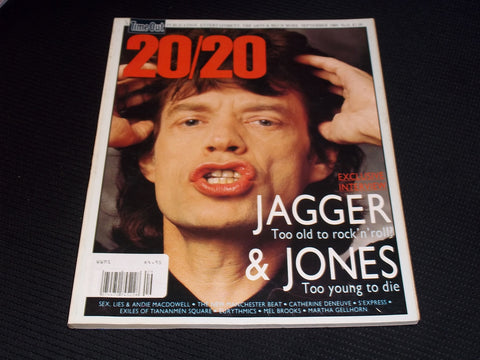 1989 SEPTEMBER 20/20 MAGAZINE - MICK JAGGER FRONT COVER - E 20520