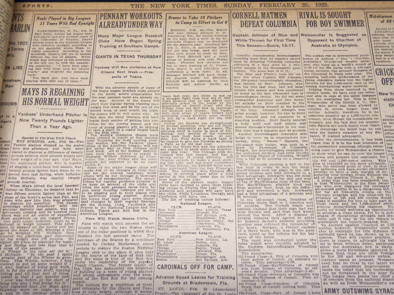 1923 FEBRUARY 25 NEW YORK TIMES - HARDING URGES US TO JOIN WORLD COURT - NT 7991