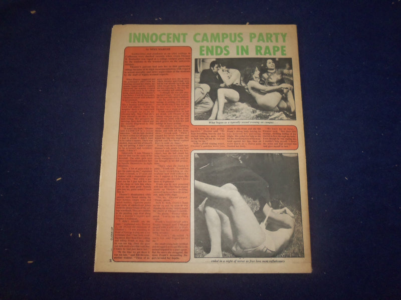 1973 DECEMBER 3 CLOSE-UP NEWSPAPER -BEHIND THE SCENES AT A FASHION SHOW- NP 7320