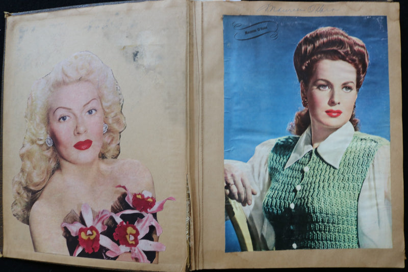 1940'S HOLLYWOOD SCRAPBOOK - HUMPHREY BOGART-CLARK GABLE-FRANK SINATRA - E 24930