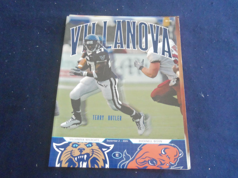 2004 SEPTEMBER 2 FOOTBALL PROGRAM - VILLANOVA UNIV VS BUCKNELL UNIV - SP 1215B