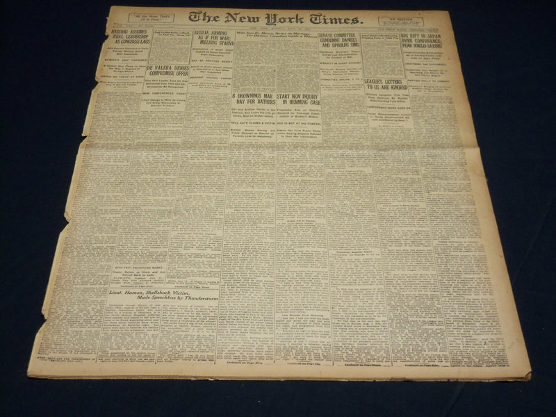 1921 JULY 18 NEW YORK TIMES - RUSSIA ARMING AS IF FOR WAR - NT 8716