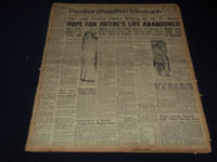 1930 DECEMBER 28 PITTSBURGH SUN NEWSPAPER - MARSHAL JOFFRE DYING - NT 9576