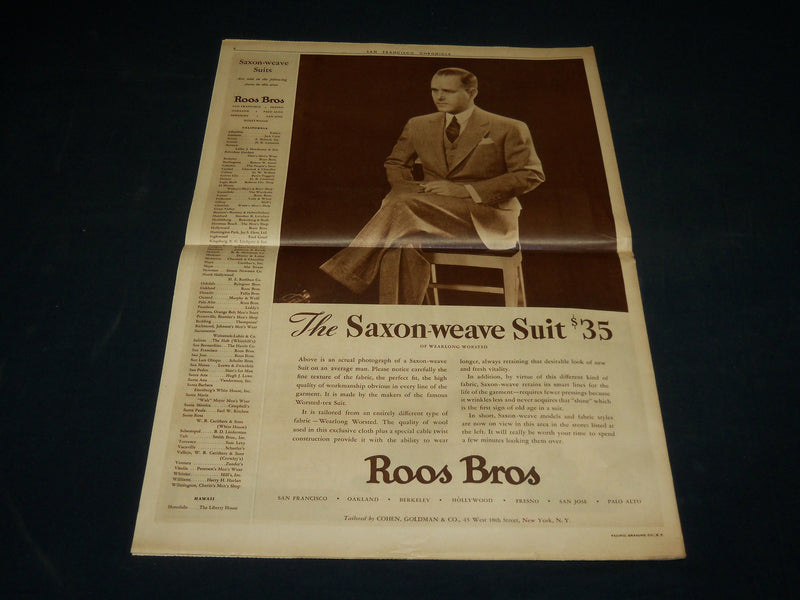 1937 MARCH 7 SAN FRANCISCO CHRONICLE ROTO - WORLD WAR PROPAGANDA - NP 5097