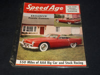 1953 NOVEMBER SPEED AGE MAGAZINE - NICE RACING FRONT COVER - E 1989