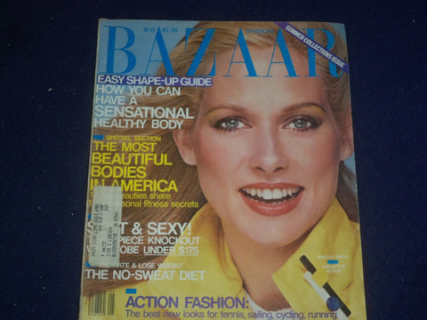 1980 MAY HARPER'S BAZAAR MAGAZINE - SHELLEY SMITH COVER - ST 6561