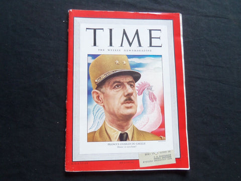 1947 NOVEMBER 17 TIME MAGAZINE - FRANCE'S CHARLES DEGAULLE - T 1097