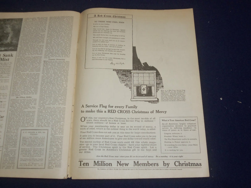 1917 DEC 22 COLLIER'S MAGAZINE- PERSHING'S CHRISTMAS MESSAGE TO AMERICA- ST 6723