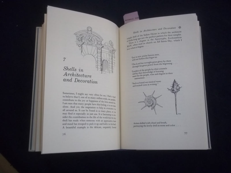 1962 THE ROMANCE OF SHELLS HARDCOVER BOOK-20 OF 400 - L. TRAVERS SIGNED -KD 8150