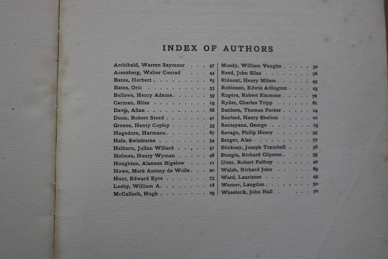 1910 SELECTED POEMS FROM THE HARVARD MONTHLY 1885-1910 SOFTCOVER BOOK - K 496