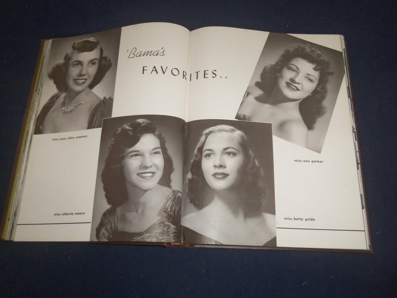 1950 THE COROLLA UNIVERSITY OF ALABAMA YEARBOOK -TUSCALOOSA, ALABAMA - YB 2424