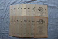 1936-1938 NATIONAL MATHEMATICS MAGAZINE - LOT OF 16 - O 3897