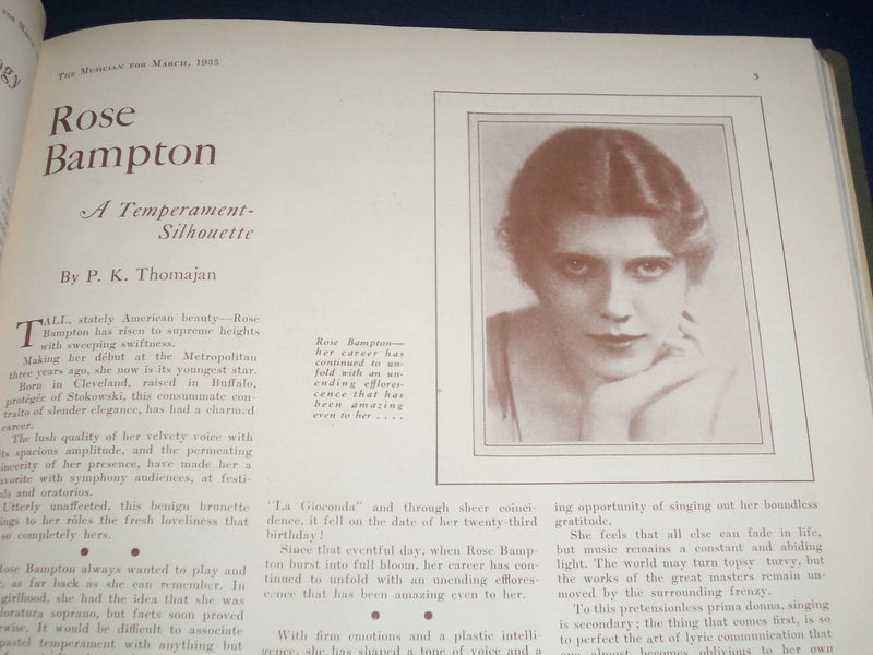 1935 JANUARY-DECEMBER THE MUSICIAN BOUND VOL NO. 40 - GREAT PHOTOS/ADS - KD 1764
