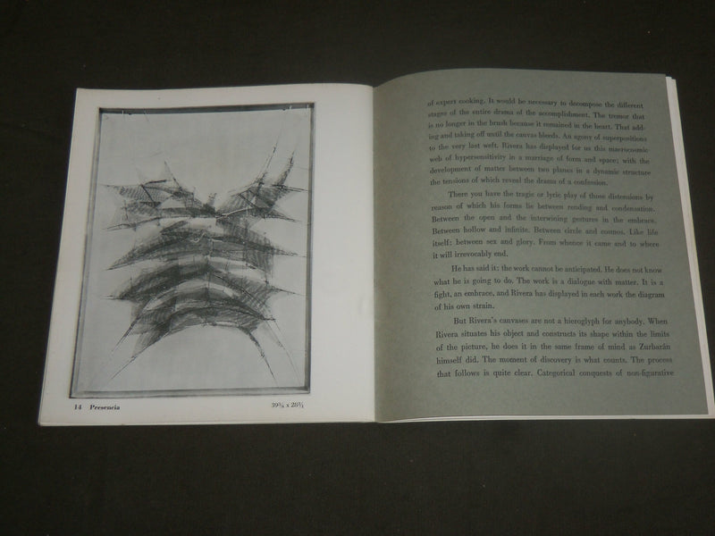 1960 MANUEL RIVERA RECENT PAINTINGS EXHIBITION SOFTCOVER BOOK - J 7104