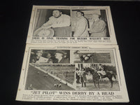 1947-1948 ILLUSTRATED CURRENT NEWS SPORTS PHOTOS - 29 PIECES - #201