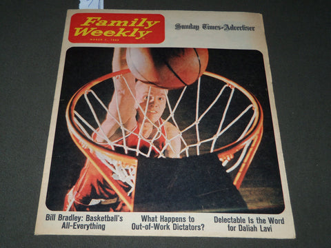 1965 MARCH 7 FAMILY WEEKLY SUNDAY MAGAZINE SECTION - BILL BRADLEY - J 2936