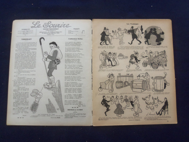 1908 SEP 19 LE SOURIRE MAGAZINE - ILLUSTRATED COMEDY - FRENCH TEXT - SP 4867O