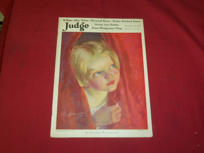 1921 DECEMBER 24 JUDGE MAGAZINE - A CHRISTMAS EAVESDROPPER - B 6103
