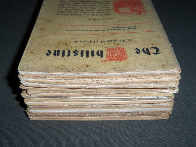 1903 THE PHILISTINE MAGAZINE LOT OF 11 ISSUES - BY ELBERT HUBBARD - WR 709I