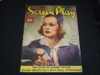 1936 SEPTEMBER SCREEN PLAY MAGAZINE - JOAN BENNETT COVER - E 12153
