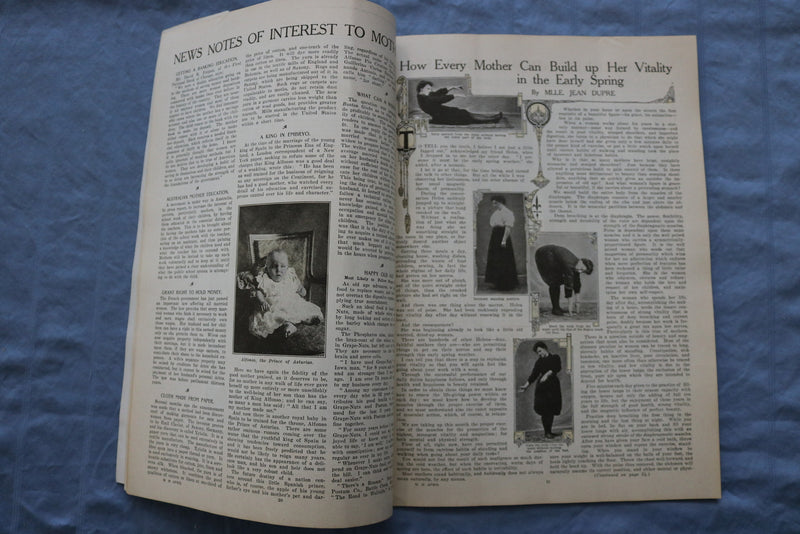 1908 APRIL THE MOTHER'S MAGAZINE - GREAT ILLUSTRATIONS & STORIES - ST 1000A