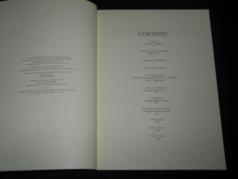 1983 THE QUEST FOR UNITY SOFTCOVER BOOK - DETROIT INSTITUTE OF ARTS - D 435
