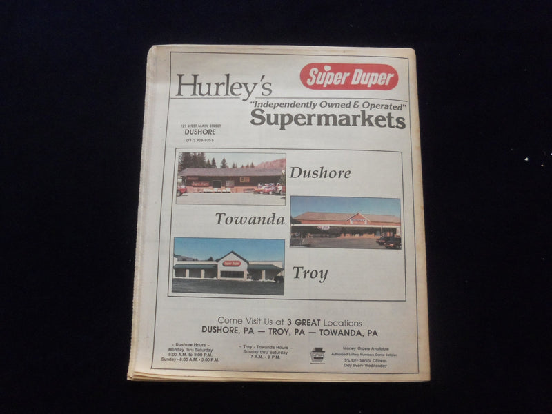 1990-1998 SULLIVAN COUNTY (PA) COUNTY TOURIST GUIDE - LOT OF 5 - NP 6220