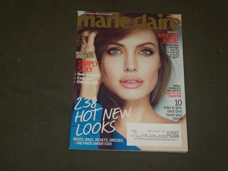 2012 JANUARY MARIE CLAIRE MAGAZINE - ANGELINA JOLIE COVER - B 3337